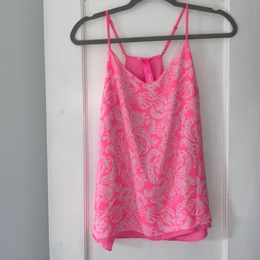 Lilly Pulitzer Tank Top- Pink Reversible